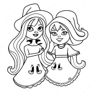 Witchy Sisters From Hocus Pocus Coloring Page 61283-49311