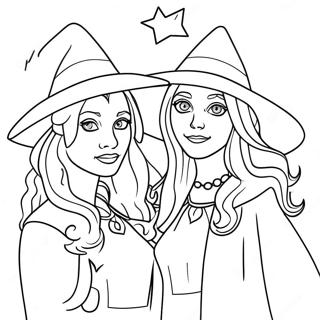 Witchy Sisters From Hocus Pocus Coloring Page 61283-49312