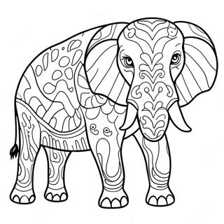 Jumbo Animal Coloring Page 6131-5056