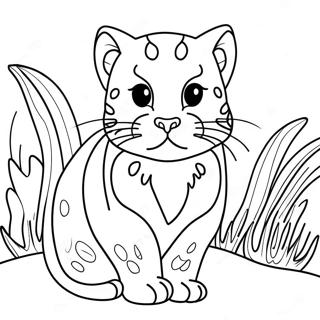 Ocelot Coloring Pages