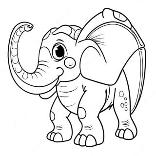 Jumbo Fantasy Creature Coloring Page 6132-5057