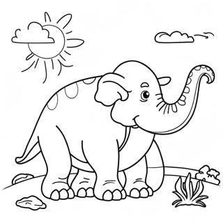 Jumbo Fantasy Creature Coloring Page 6132-5059