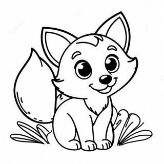 Cute Fox Coloring Pages