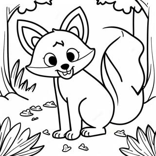 Cute Fox Coloring Pages