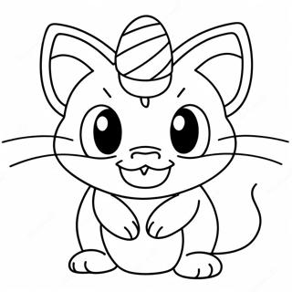 Meowth Coloring Page 61352-49358