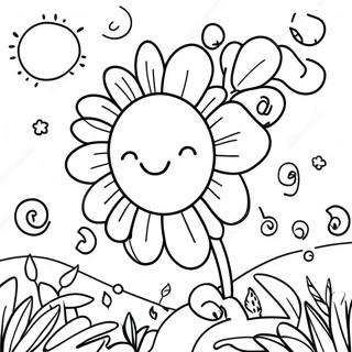 Get Well Soon Mom Flower Garden Coloring Page 61372-49376