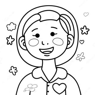 Cheerful Get Well Soon Mom Coloring Page 61373-49378