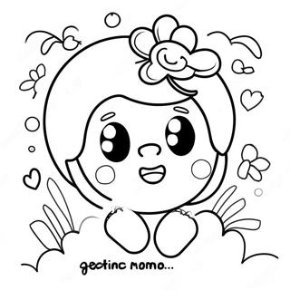 Cheerful Get Well Soon Mom Coloring Page 61373-49379