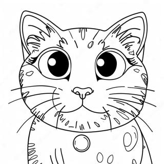 Pop Cat Coloring Pages