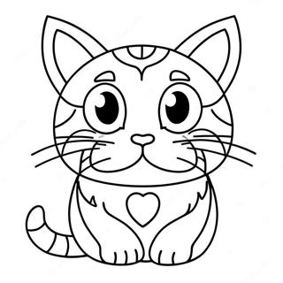 Pop Cat Coloring Page 61392-49391