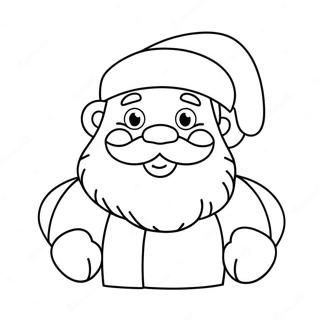 Cute Santa Claus Coloring Page 61403-49401