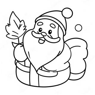 Cute Santa Claus Coloring Page 61403-49404