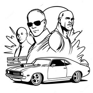 Fast And Furious Coloring Page 6141-5063