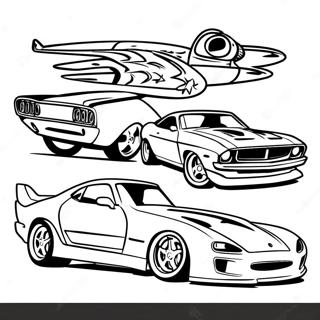 Fast And Furious Coloring Page 6141-5064