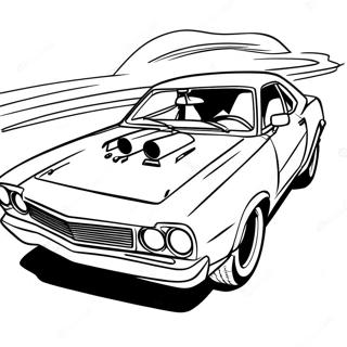 Dominic Toretto Driving Fast Coloring Page 6142-5070