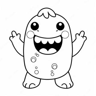 Cute Domo With A Big Smile Coloring Page 61453-49444