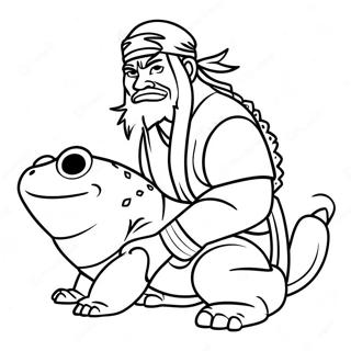 Jiraiya With Toad Sage Coloring Page 61463-49455