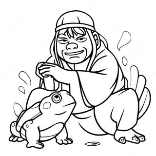 Jiraiya With Toad Sage Coloring Page 61463-49456