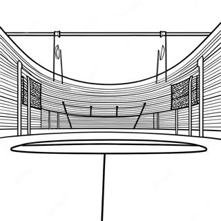 Realistic Football Field With Goalposts Coloring Page 61473-49457