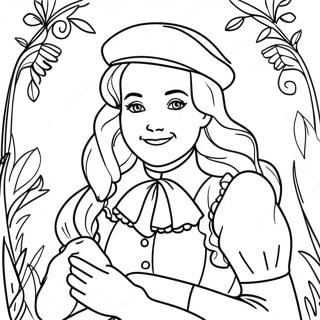 Joyful Anne Shirley Coloring Page 61483-49466