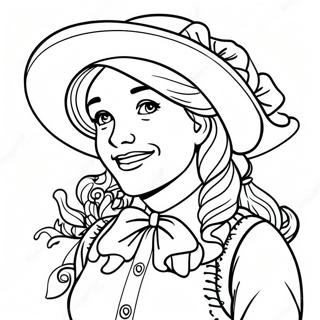 Joyful Anne Shirley Coloring Page 61483-49467