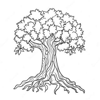 Realistic Tree Coloring Page 61512-49486