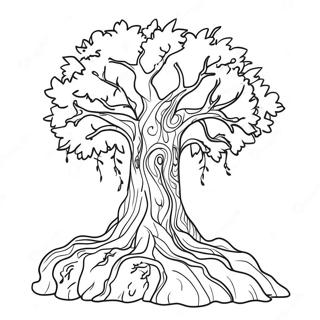 Realistic Tree Coloring Page 61512-49487