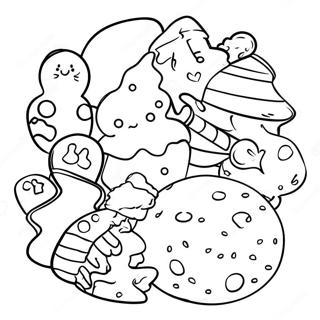 Christmas Cookies Coloring Pages