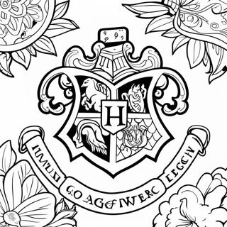 Hogwarts Legacy Logo Coloring Page 61522-49492