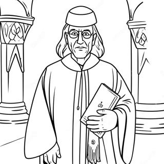 Hogwarts Legacy Wizard In Robes Coloring Page 61523-49497