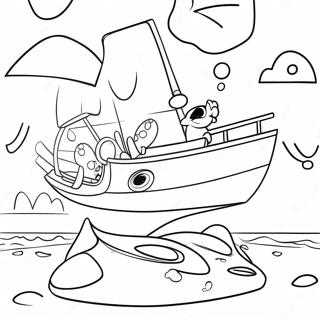 Bluey Beach Adventure Coloring Page 61532-49502