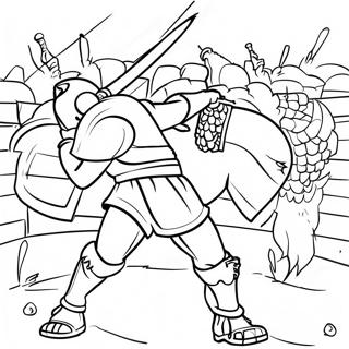 Battle Coloring Pages