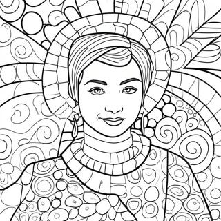 Vibrant Alma Thomas Inspired Coloring Page 61573-49537