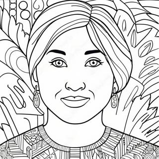 Vibrant Alma Thomas Inspired Coloring Page 61573-49539