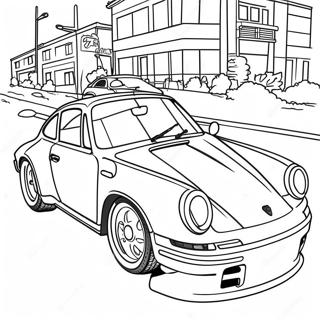 Porsche Coloring Pages