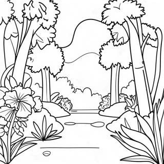 Botanical Garden Coloring Page 61652-49590