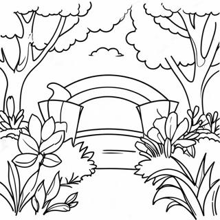 Botanical Garden Coloring Page 61652-49591