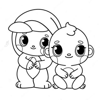 Cute Ch Characters Coloring Page 61663-49606