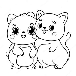 Cute Ch Characters Coloring Page 61663-49608