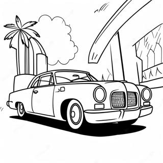 Chrysler 300 Classic Car Coloring Page 61682-49615