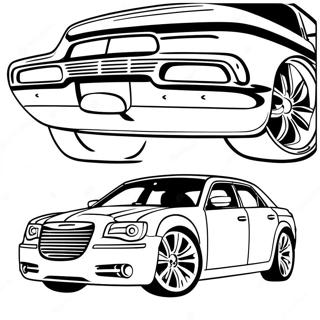 Chrysler 300 Sporty Design Coloring Page 61683-49617