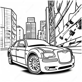 Chrysler 300 Sporty Design Coloring Page 61683-49619