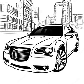 Chrysler 300 Sporty Design Coloring Page 61683-49620