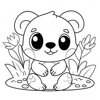 Cute Animals Coloring Page For Preschoolers 61693-49623