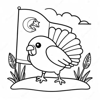 Turkey Country Flag Coloring Page 61722-49646