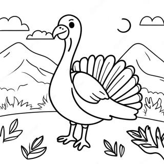 Beautiful Turkey Landscape Coloring Page 61723-49654