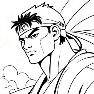 Ryu Coloring Pages