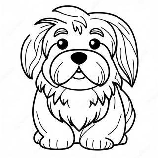 Havanese Dog Coloring Page 61802-49712