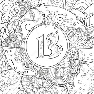 Number 12 Coloring Pages