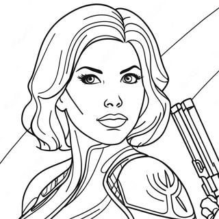 Black Widow Coloring Pages